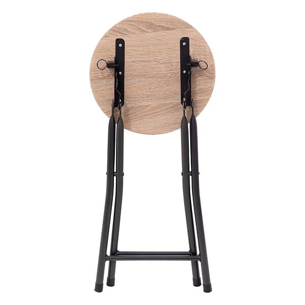 5 FIVE SIMPLY SMART - Tabourets pliants effet bois naturel - large