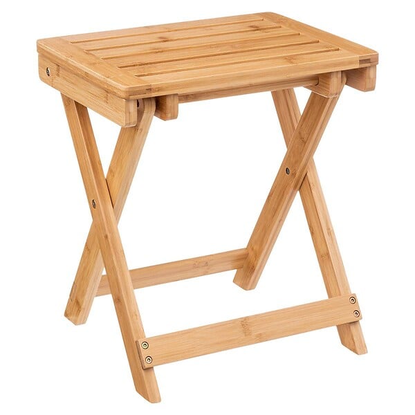 5 FIVE SIMPLY SMART - Tabouret pliant bambou - large