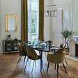 ATMOSPHERA - Fauteuil "Marlo" velours vert kaki - vignette