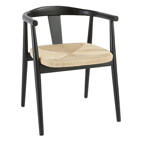 ATMOSPHERA - Fauteuil à dîner "Yamato" hêtre noir - large