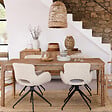 ATMOSPHERA - Fauteuil "Kale" blanc ivoire - vignette