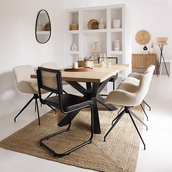 ATMOSPHERA - Fauteuil "Kale" blanc ivoire - large