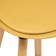 ATMOSPHERA - Chaise de bar "Maxon" en hêtre & métal H92,5cm jaune ocre - vignette
