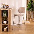 ATMOSPHERA - Tabouret de bar "Kamili" beige H108,5cm - vignette