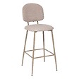 ATMOSPHERA - Tabouret de bar "Kamili" beige H108,5cm - vignette