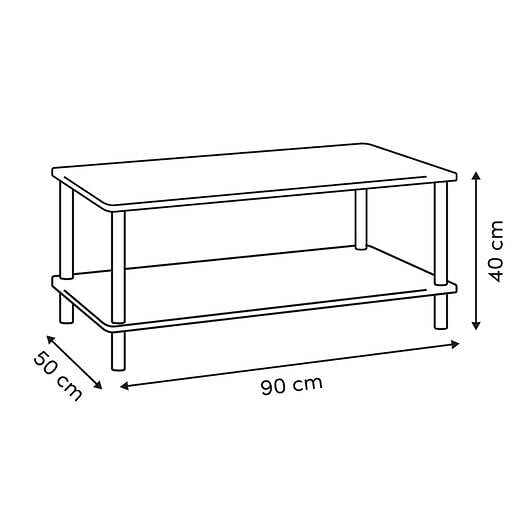 5 FIVE SIMPLY SMART - Table basse Come 90x50x40cm - large