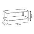 5 FIVE SIMPLY SMART - Table basse Come 90x50x40cm - vignette