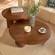 ATMOSPHERA - Table basse Abekas bois de manguier 90x90x30cm - vignette