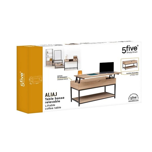 5 FIVE SIMPLY SMART - Table basse relevable Aliaj - large