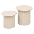 ATMOSPHERA - Lot de 2 tables gigognes "Eino" beige 40x40x38cm - vignette
