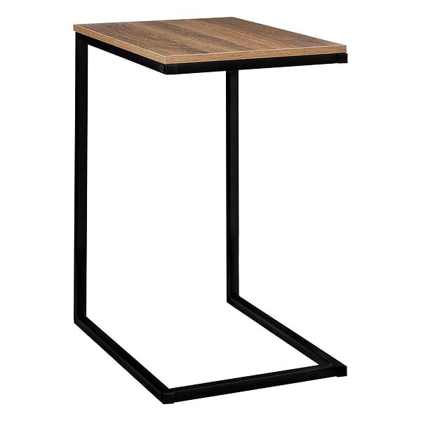 5 FIVE SIMPLY SMART - Bout de canapé "Aliaj" effet bois foncé - large