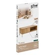 5 FIVE SIMPLY SMART - Table basse "Tasso" effet bois naturel 100x40cm - vignette