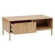 5 FIVE SIMPLY SMART - Table basse "Tasso" effet bois naturel 100x40cm - vignette