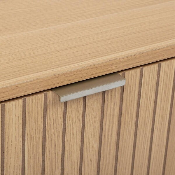 5 FIVE SIMPLY SMART - Table basse "Tasso" effet bois naturel 100x40cm - large