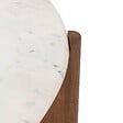 ATMOSPHERA - Table basse "Nanda" marbre blanc 91,5x91,5x41,5cm - vignette