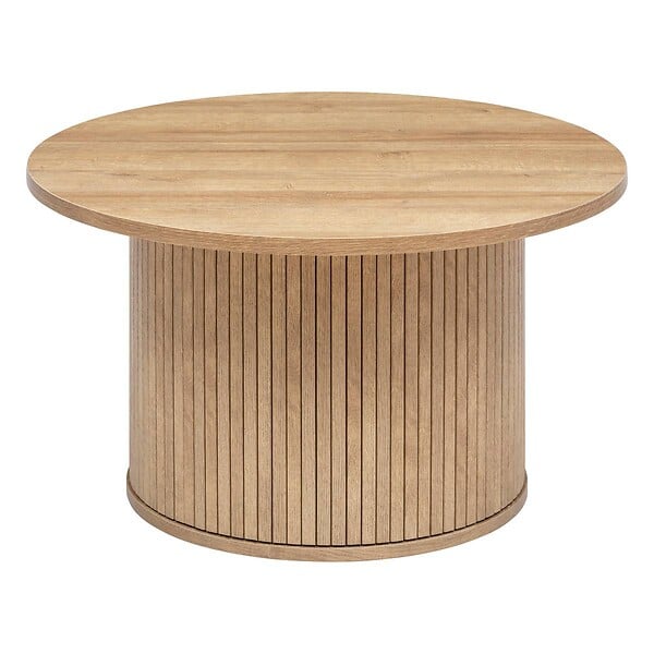 ATMOSPHERA - Table basse "Colva" en placage effet bois D70cm - large