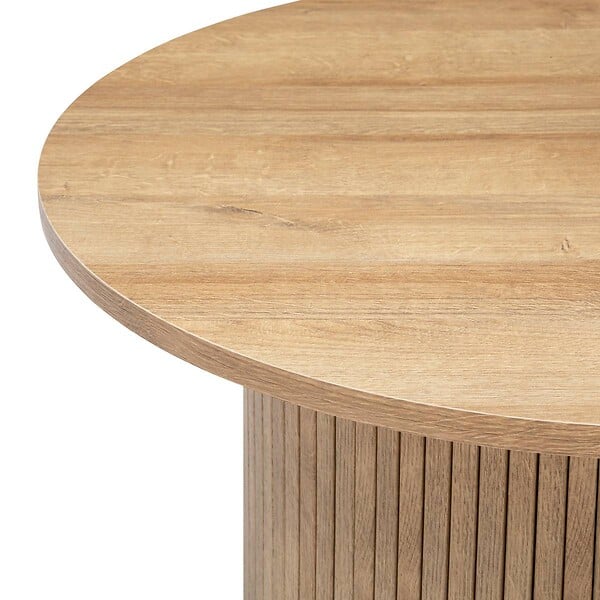 ATMOSPHERA - Table basse "Colva" en placage effet bois D70cm - large