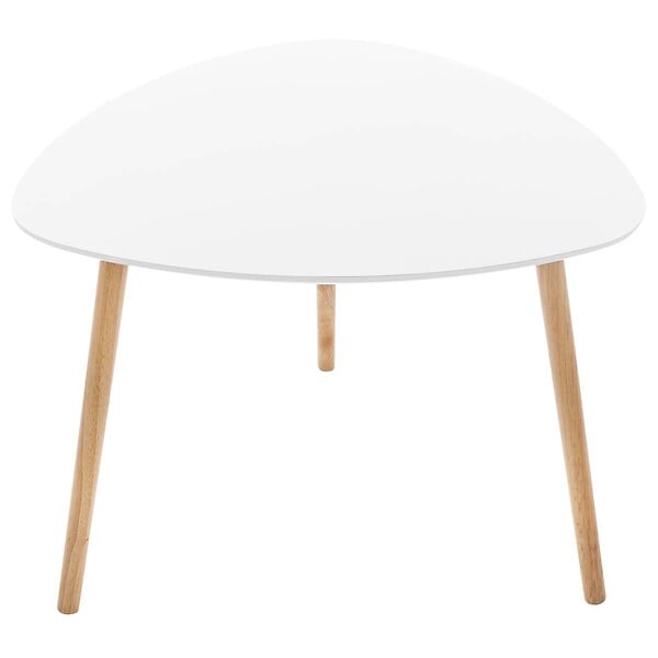 ATMOSPHERA - Lot de 3 tables gigognes "Mileo" blanc L34/46/60cm - large