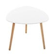 ATMOSPHERA - Lot de 3 tables gigognes "Mileo" blanc L34/46/60cm - vignette