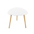 ATMOSPHERA - Lot de 3 tables gigognes "Mileo" blanc L34/46/60cm - vignette