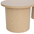 ATMOSPHERA - Lot de 2 tables basses "Soleya" L95/99,5cm beige - vignette