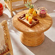 ATMOSPHERA - Table basse "Tanae" beige 70x70x45cm - vignette