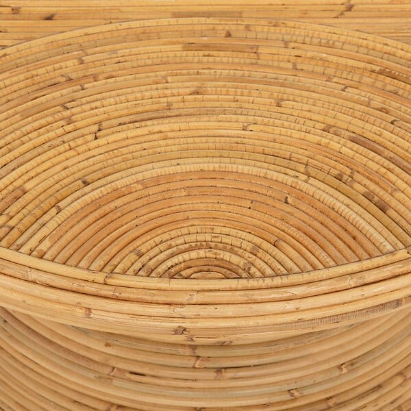 ATMOSPHERA - Table basse "Tanae" beige 70x70x45cm - large