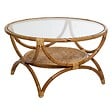 ATMOSPHERA - Table basse "Farah" rotin D90cm - vignette