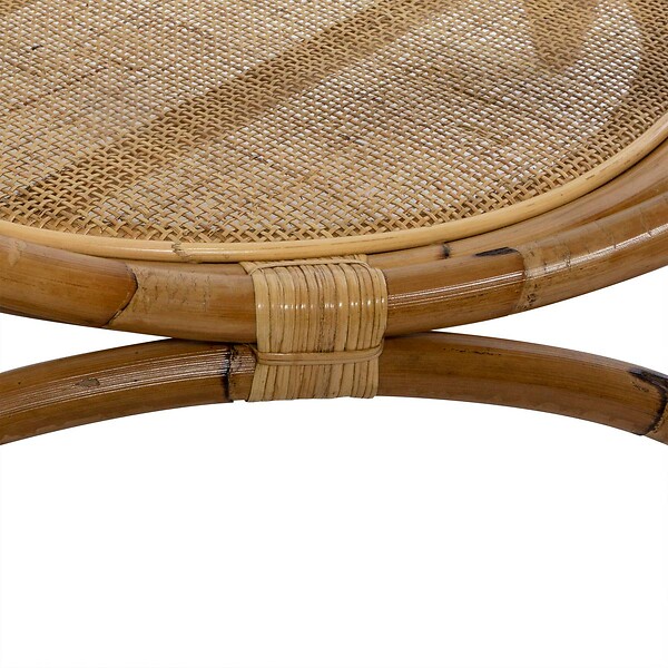 ATMOSPHERA - Table basse "Farah" rotin D90cm - large