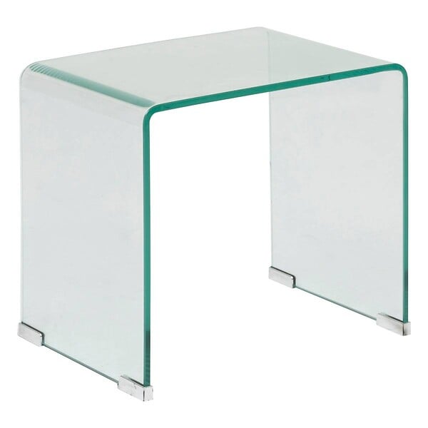 ATMOSPHERA - Lot de 2 tables gigognes "Lenia" transparent 51x47x30cm - large