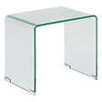 ATMOSPHERA - Lot de 2 tables gigognes "Lenia" transparent 51x47x30cm - vignette
