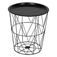 ATMOSPHERA - Table d’appoint "Kumi" noir 40x37x37cm - vignette