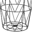 ATMOSPHERA - Table d’appoint "Kumi" noir 40x37x37cm - vignette