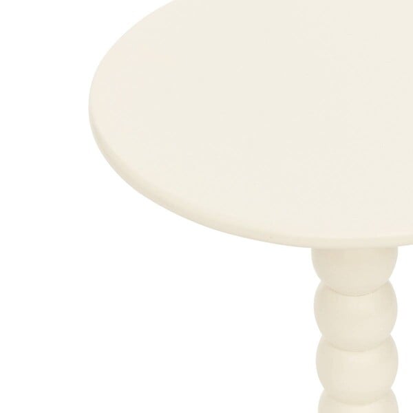 ATMOSPHERA - Table à café Chamlo blanc ivoire D38cm - large