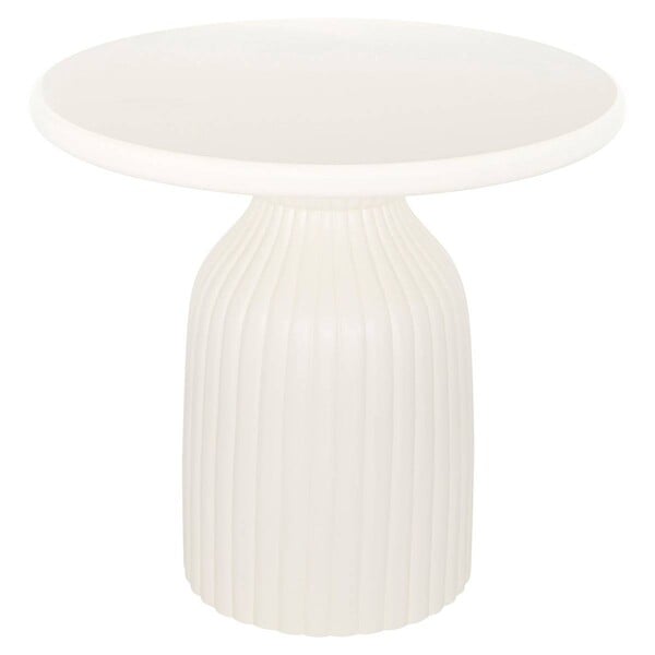 ATMOSPHERA - Table d'appoint Mudan ivoire 55x55x50cm - large