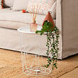 ATMOSPHERA - Table d’appoint "Kumi" blanc 40x37x37cm - vignette