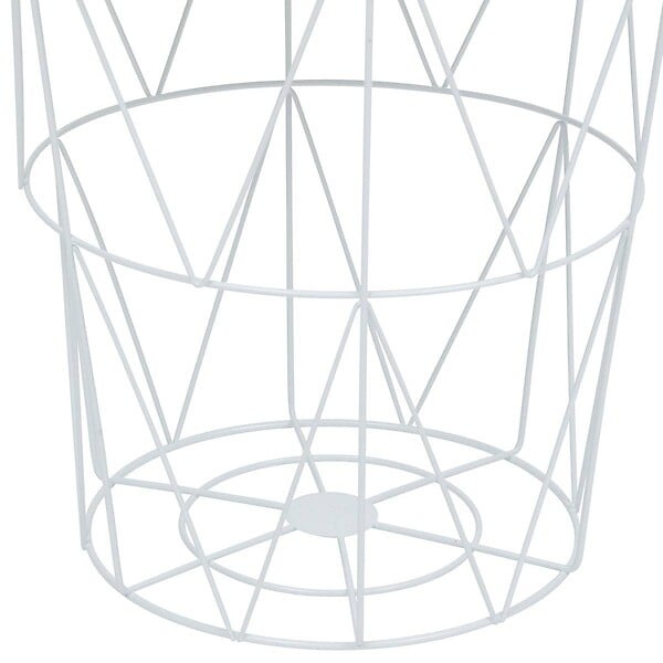 ATMOSPHERA - Table d’appoint "Kumi" blanc 40x37x37cm - large