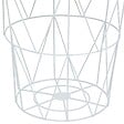 ATMOSPHERA - Table d’appoint "Kumi" blanc 40x37x37cm - vignette