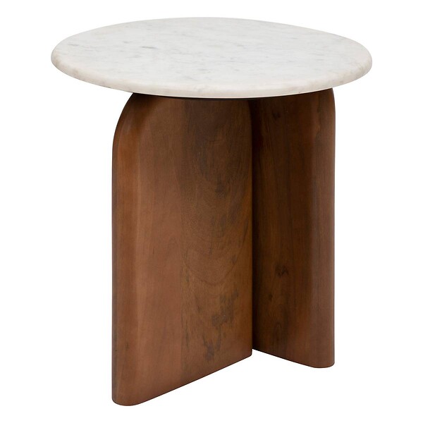 ATMOSPHERA - Table d’appoint "Nanda" blanc 56,5x5151cm - large
