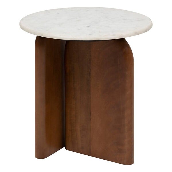 ATMOSPHERA - Table d’appoint "Nanda" blanc 56,5x5151cm - large