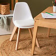 ATMOSPHERA - Chaise enfant "Baya" blanc - vignette