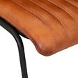 ATMOSPHERA - Chaise "Dario" métal cuir marron cognac - vignette
