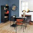 ATMOSPHERA - Chaise "Dario" métal cuir marron cognac - vignette