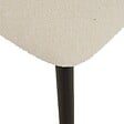 ATMOSPHERA - Lot de 2 Chaise en bois boucle "Sari" blanc pieds noirs - vignette