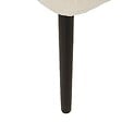 ATMOSPHERA - Lot de 2 Chaise en bois boucle "Sari" blanc pieds noirs - vignette