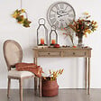 ATMOSPHERA - Chaise "Cléon" cannage beige - vignette