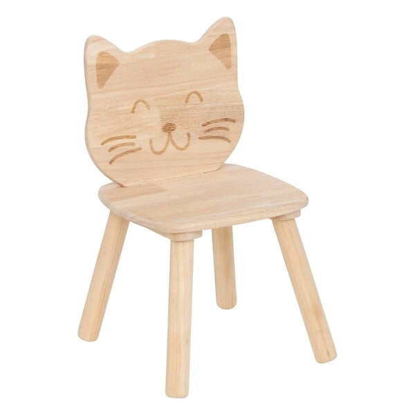 ATMOSPHERA - Chaise enfant chat Pia hévéa - large