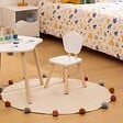 ATMOSPHERA - Chaises enfant Douceur blanc L23xp23xH47cm - vignette