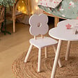 ATMOSPHERA - Chaise enfant fleur "Ally" rose - vignette