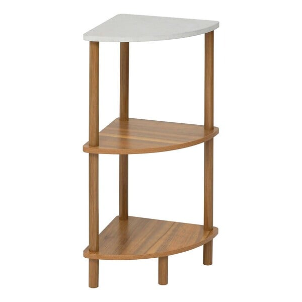 5 FIVE SIMPLY SMART - Etagère d'angle 3 niveaux Come 34x34x76,5cm - large